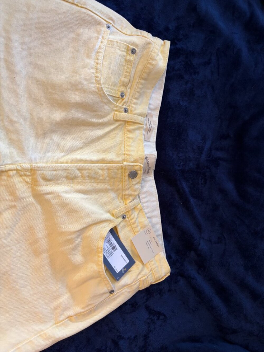 Universal Thread Mid-Rise Jeans, Size 14, Short, Color Yellow, 90s Baggy leg - Picture 7 of 9
